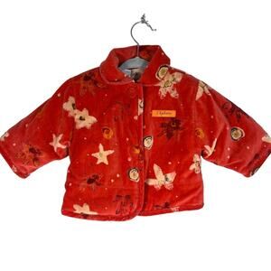 Confetti Baby Toddler Wool Velvet Floral Jacket 6 Months Warm Outerwear